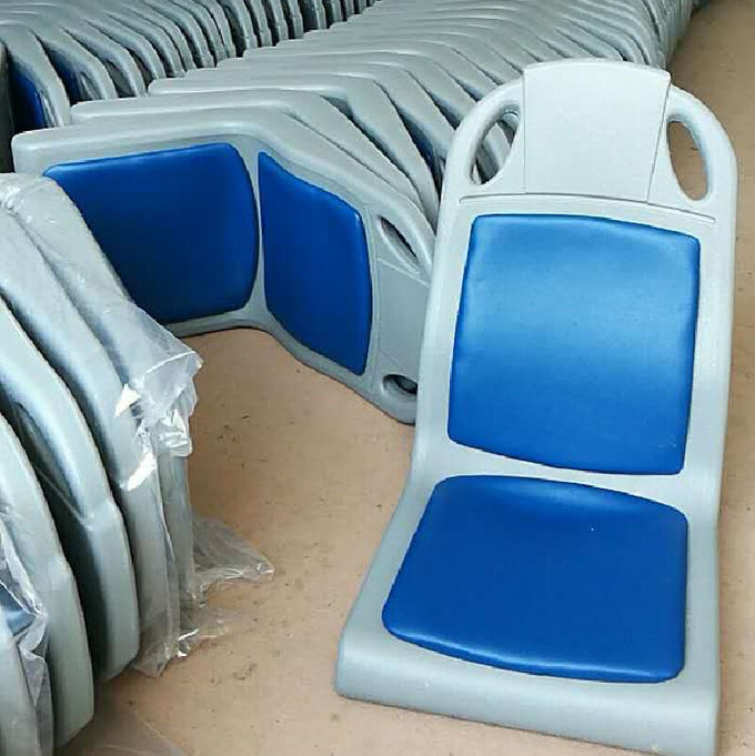 방석 배 좌석 환경 사출 성형을 가진 파란 플라스틱 버스 좌석